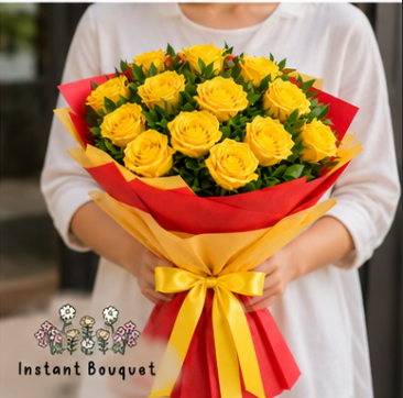 Premium Yellow Rose Celebration Bouquet